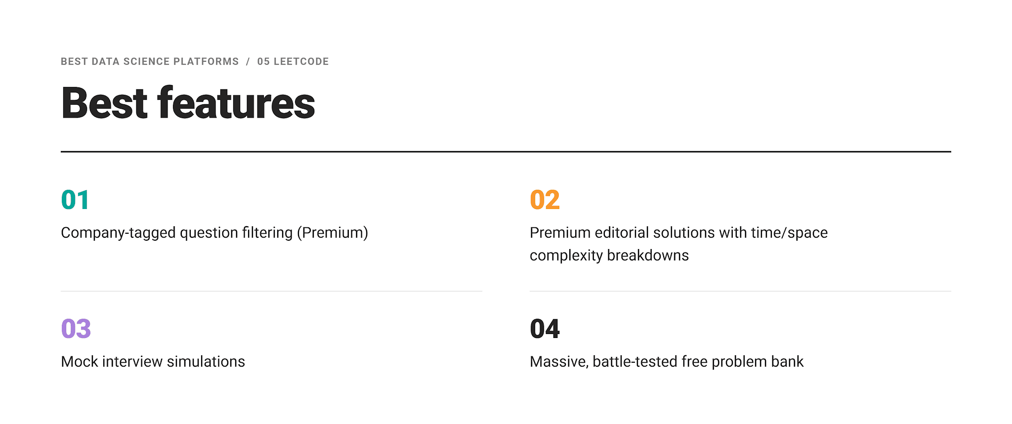 Data Science Platforms Best Features